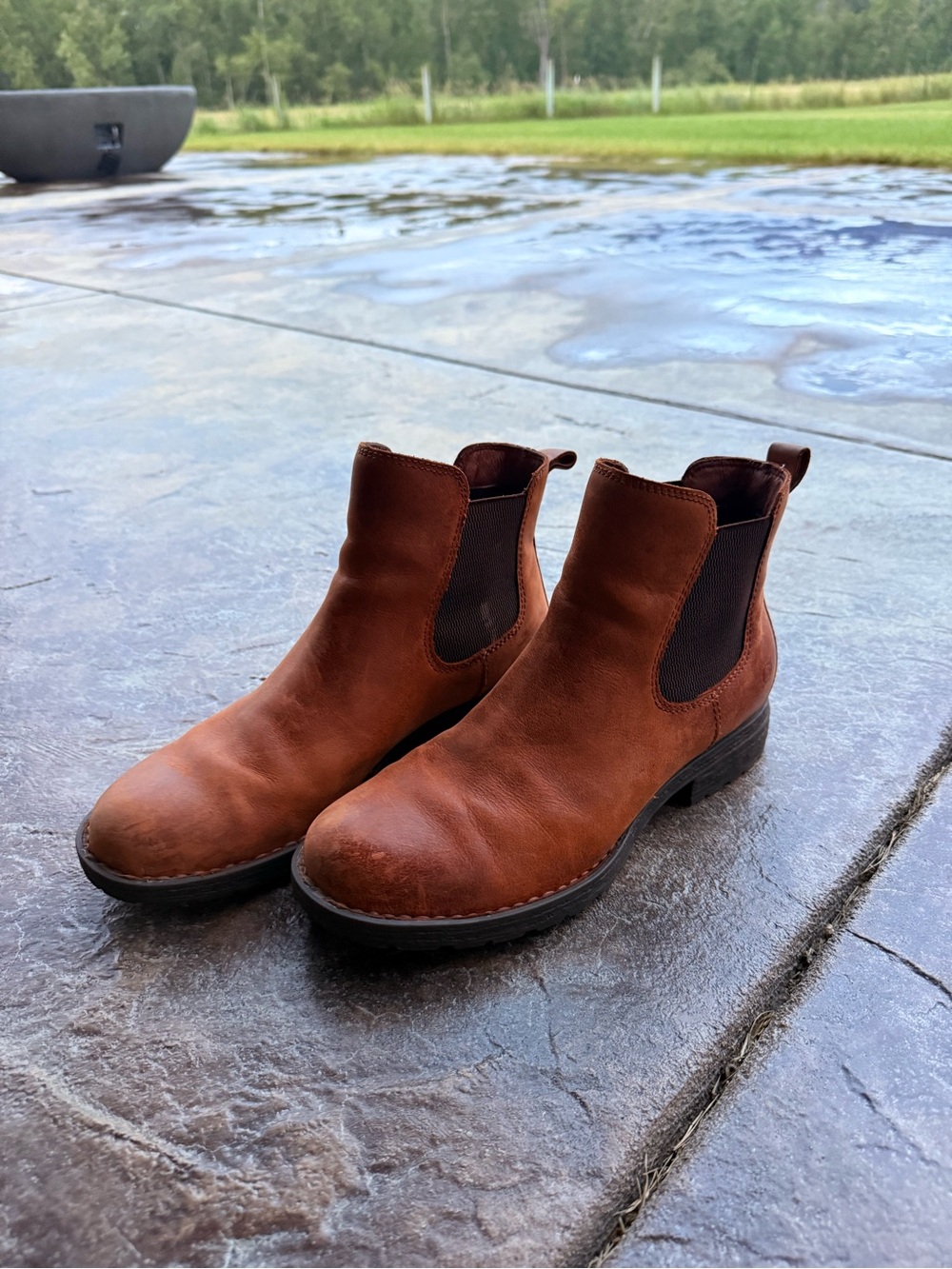 Born Chestnut Brown Leather Chukka Boots